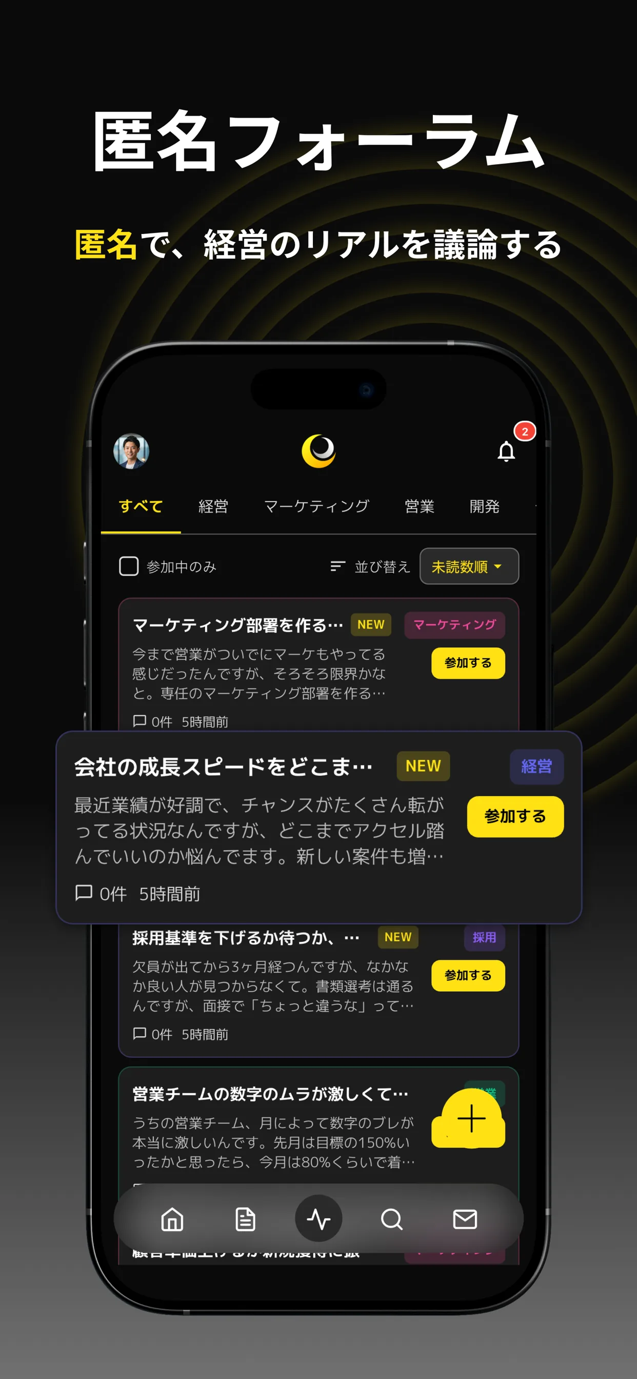 Ghost Board — 匿名で、経営のリアルを議論する